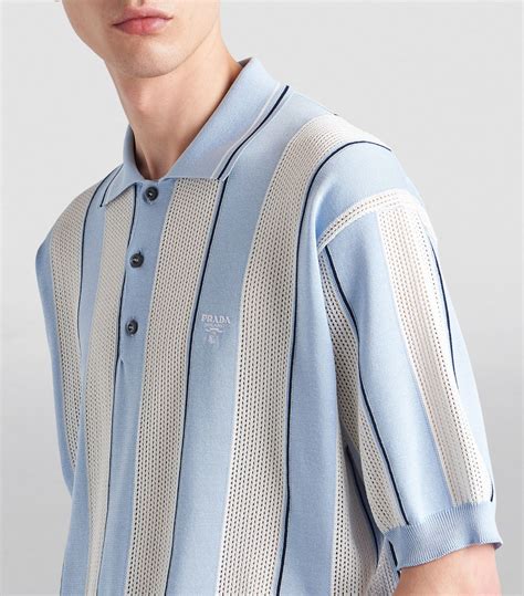 prada striped polo shirt|prada polo shirts for men.